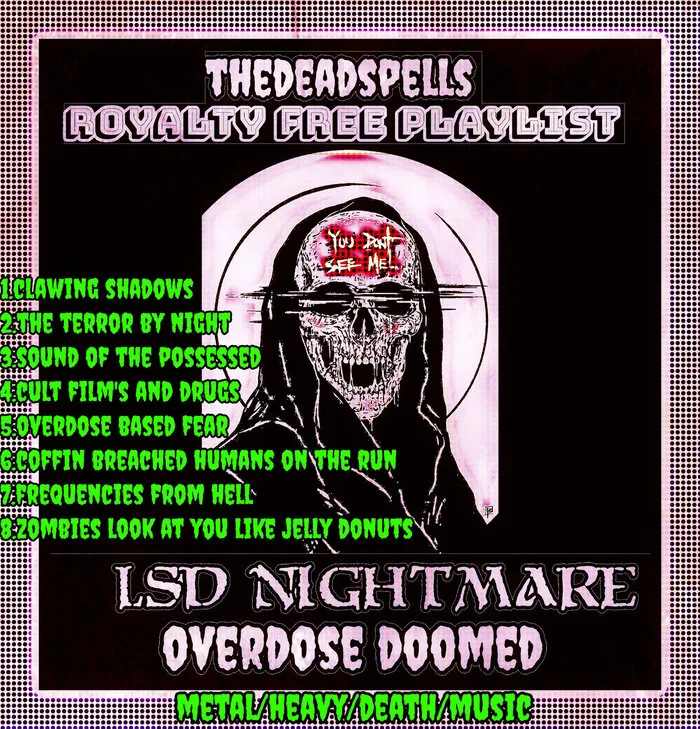 Royalty Free Playlist: LSD Nightmare - Overdose Doomed - Metal/Heavy/Death/Music cover