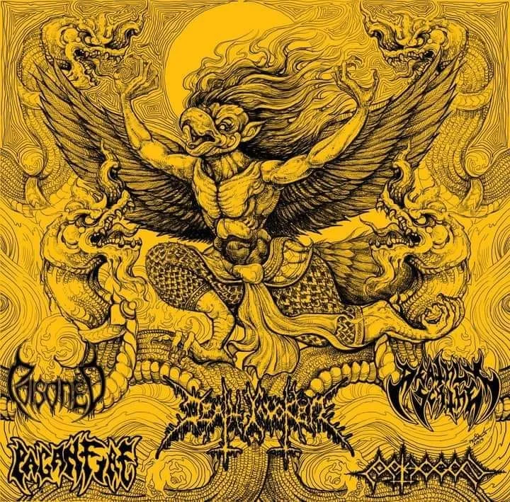 Poisoned / Death Invoker / Paganfire / Pathogen / Deathly Scythe cover