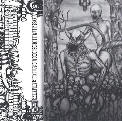 5 - Way Split Old School Death Metal Tape cover
