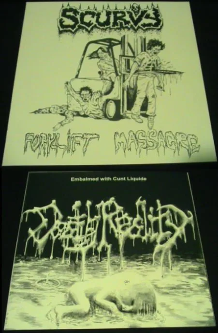 Forklift Massacre / Embalmed with Cunt Liquide cover