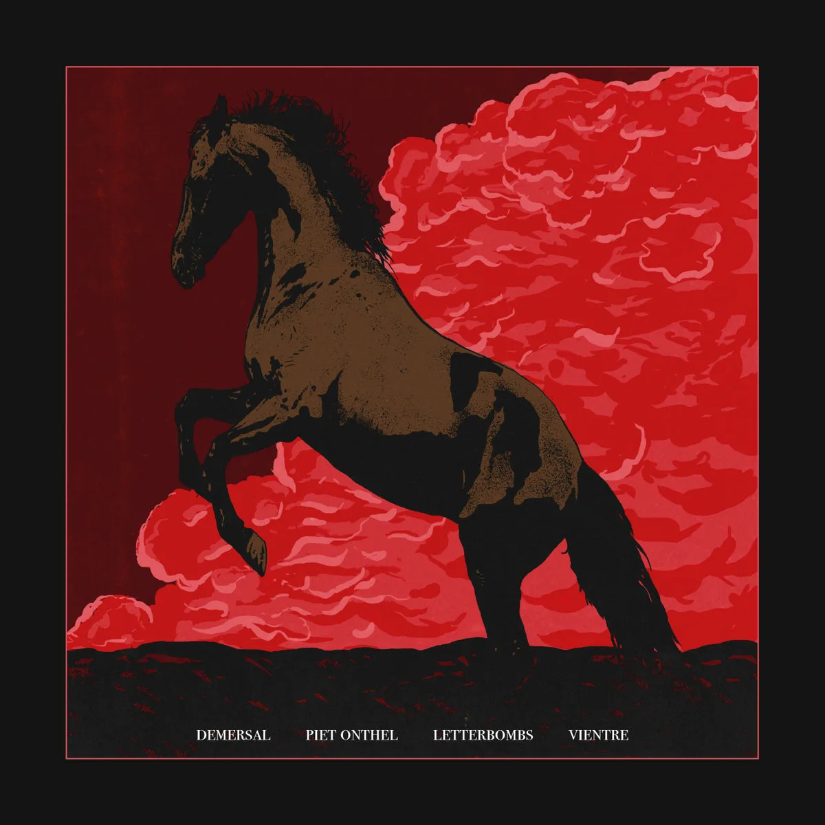 Demersal / Piet Onthel / Letterbombs / Vientre cover