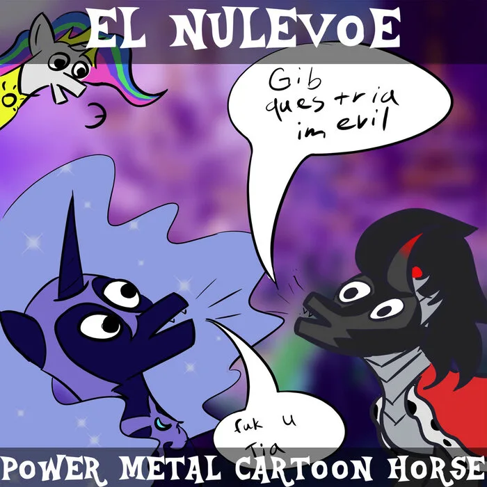 Power Metal Cartoon Horse cover