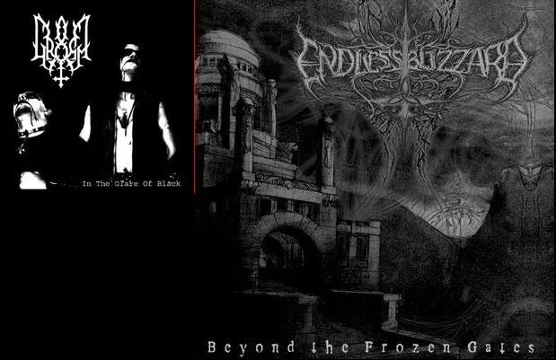 In the Glare of Black / Beyond the Frozen Gates cover