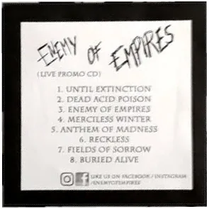 Enemy of Empires (Live Promo-CD) cover