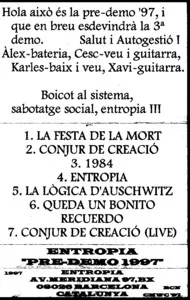 Pre-Demo 1997 cover