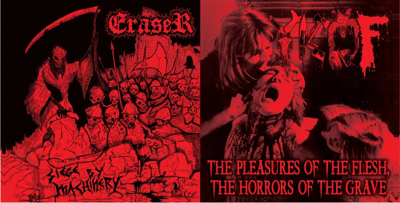 Pleasure of the Flesh... Horrors of the Grave / Siege by Machinery cover