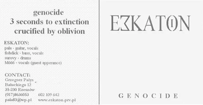 Genocide cover