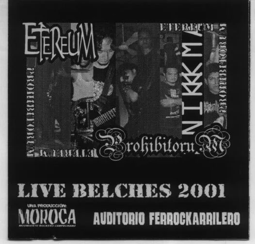 Live Belches 2001 cover