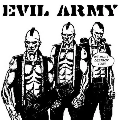 Cleancut, Paralyzed and Heroic / Evil Army cover