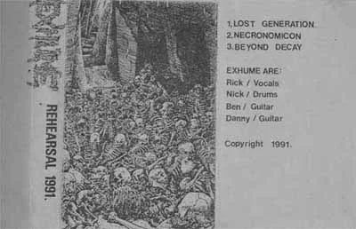 Rehearsal 1991 cover