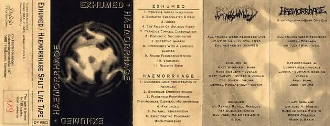 Exhumed / Haemorrhage cover