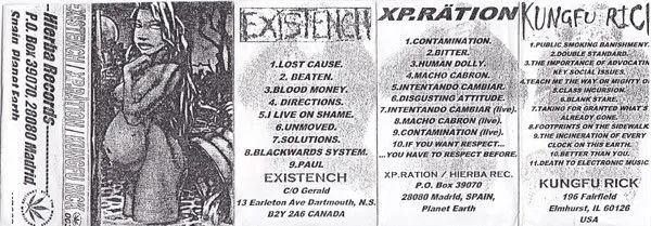 Existench / Xp.Rätion / Kungfu Rick cover