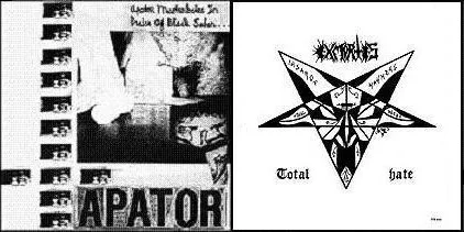 Apator Masturbates in Praise of Black Satan... / Total Hate cover