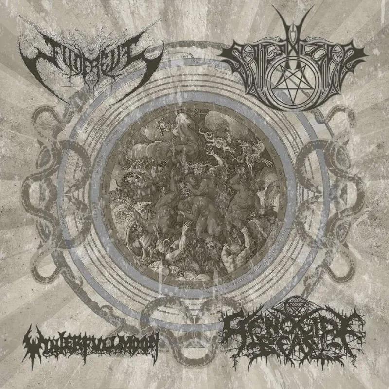 Funereus / Satanizer / Winterfullmoon / Genocide Beast cover