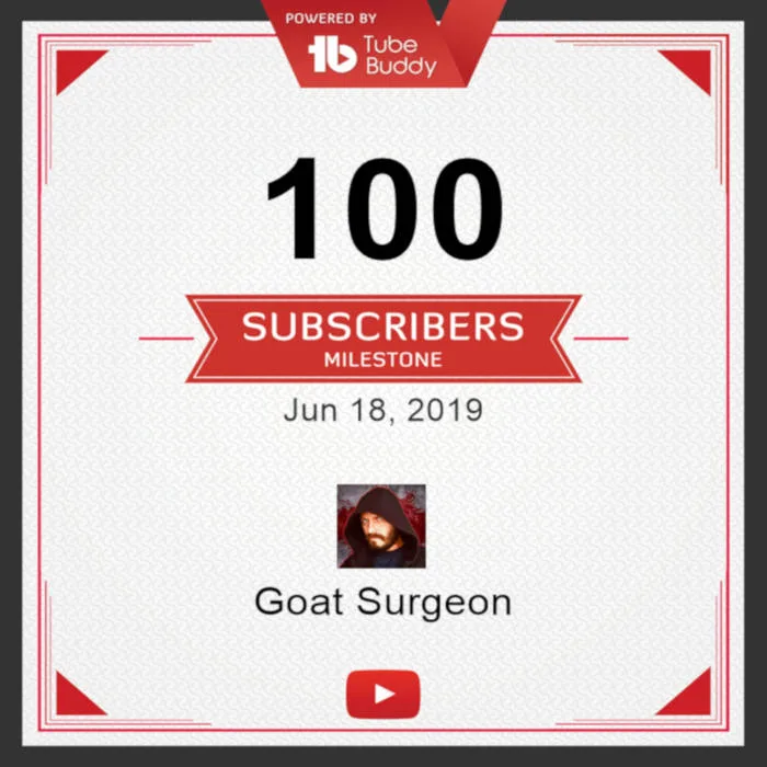 100 Subscribers cover