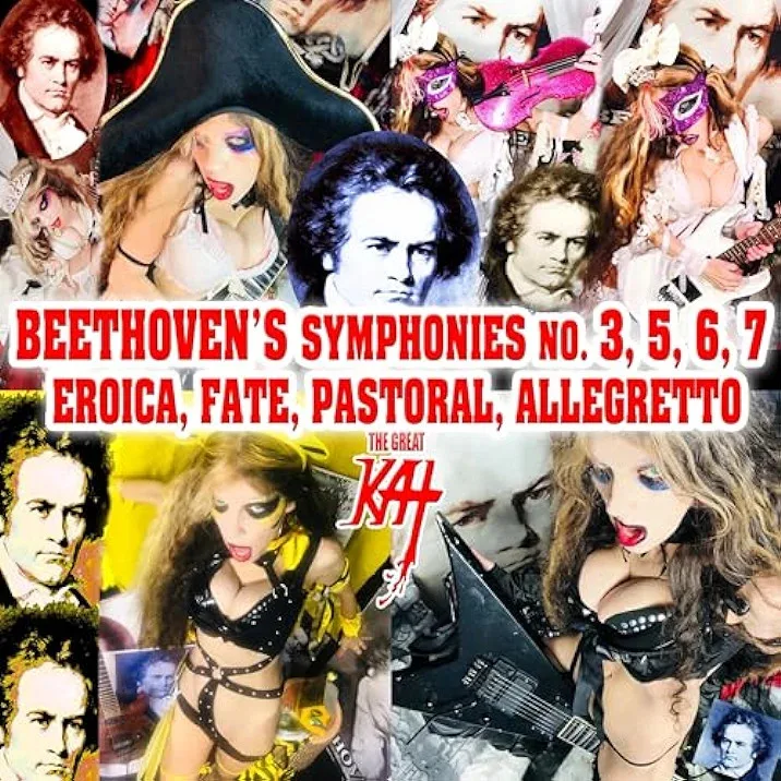 Beethoven's Symphonies No. 3, 5, 6, 7 Eroica, Fate, Pastoral, Allegretto cover
