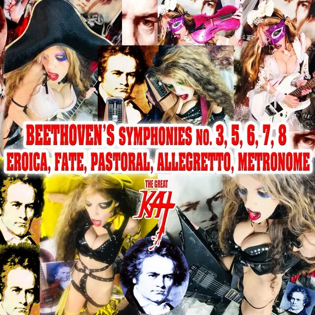 Beethoven's Symphonies No. 3, 5, 6, 7, 8 Eroica, Fate, Pastoral, Allegretto, Metronome cover