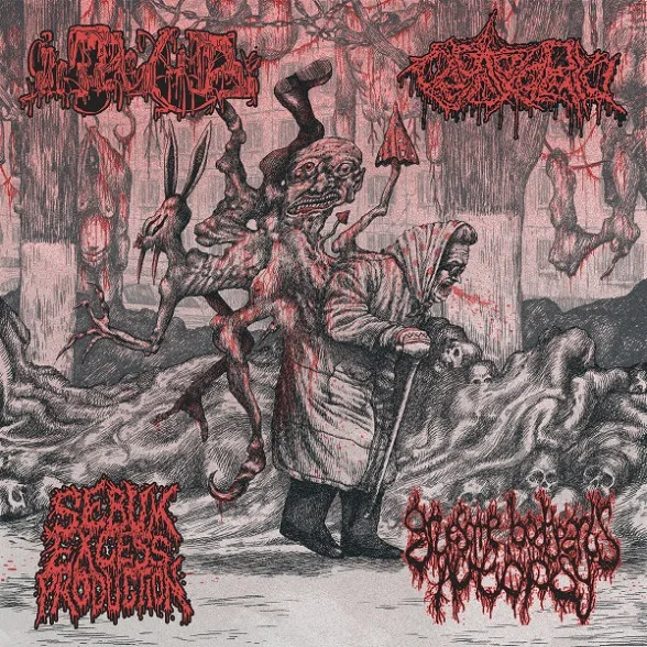 Inopexia / Gruesome Bodyparts Autopsy / Endotoxaemia / Sebum Excess Production cover