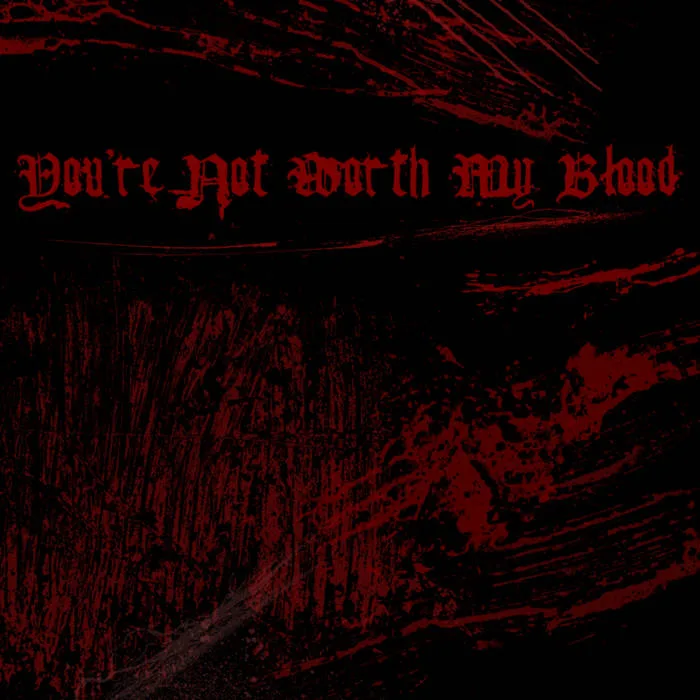 You're Not Worth My Blood cover