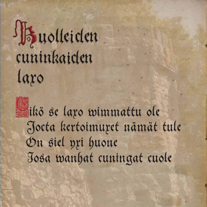 Cuolleiden cuningaiden laxo cover