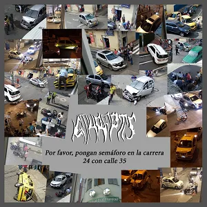 Por favor, pongan semáforo en la carrera 24 con calle 35 cover