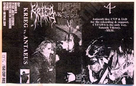 Krieg vs. Antaeus cover