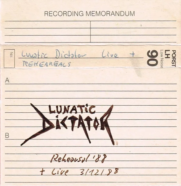 Rehearsal '88 + Live 3/12/88 cover