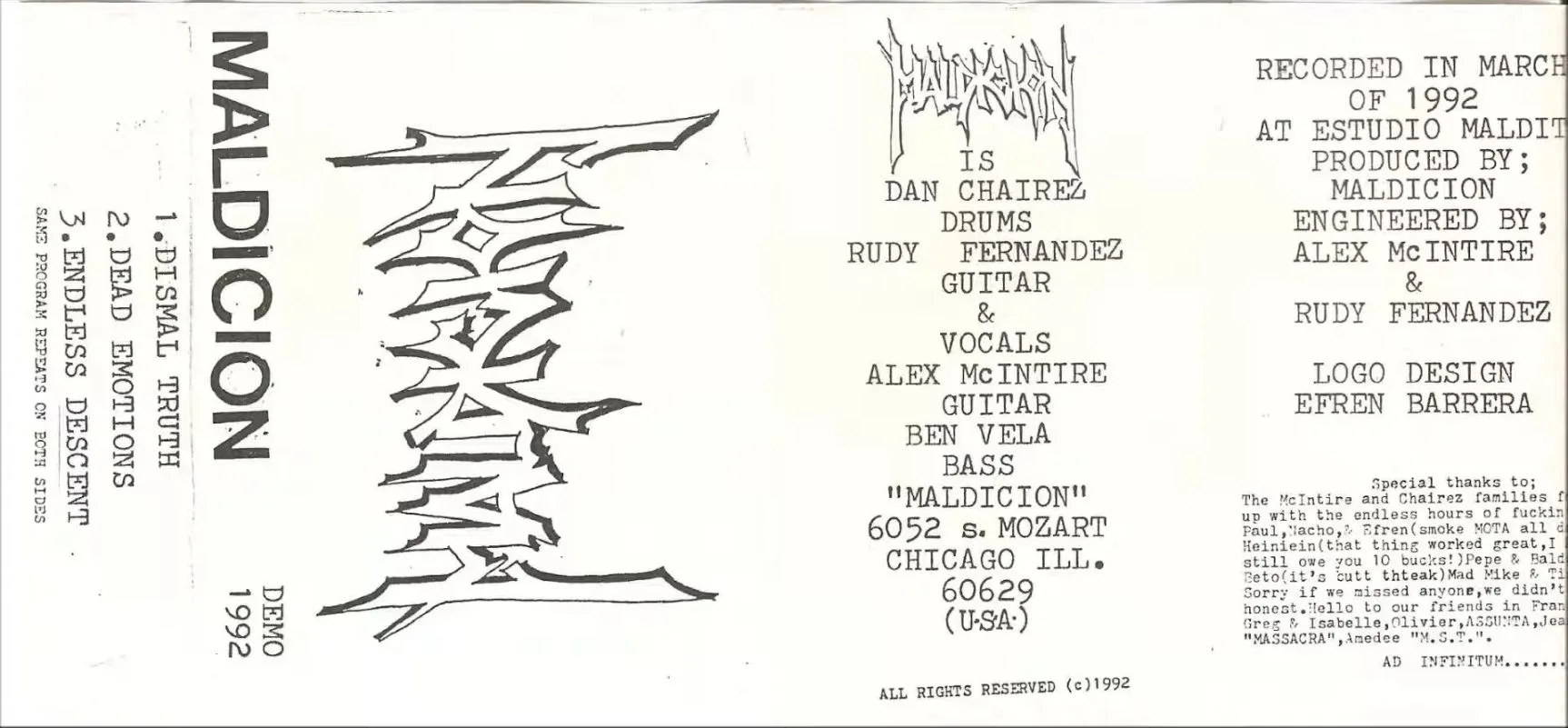Demo 1992 cover