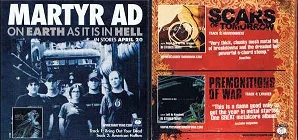 Martyr AD / Scars of Tomorrow / Premonitions of War / Between the Buried and Me cover