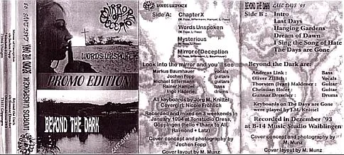 Words Unspoken / Last Days '93 cover