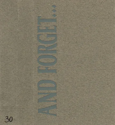 And Forget... cover