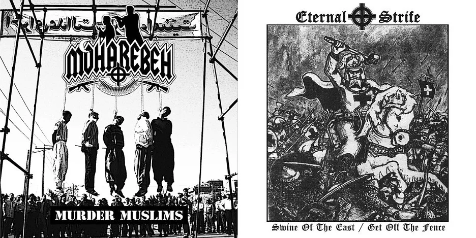 Murder Muslims / Swine of the East / Get Off the Fence cover