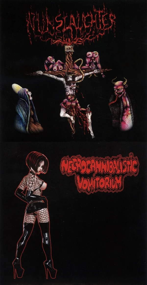 Nunslaughter / Necrocannibalistic Vomitorium cover