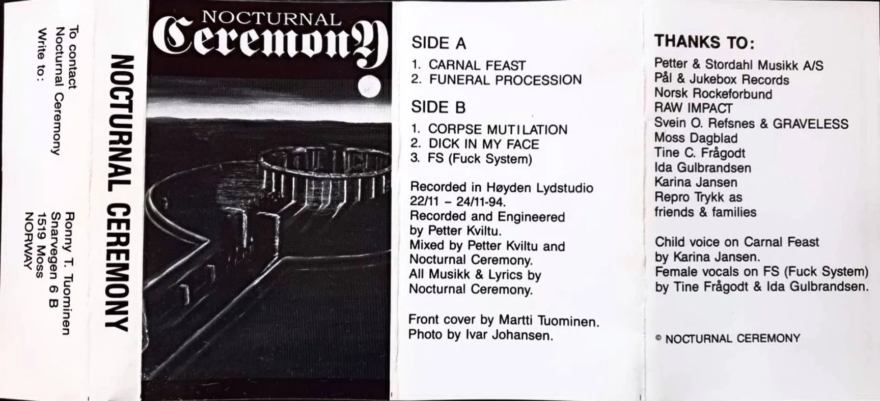 Nocturnal Ceremony cover
