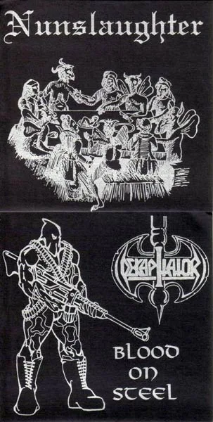 Nunslaughter / Blood on Steel cover
