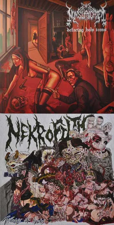 Defacing Holy Icons / Throne of Sluts cover