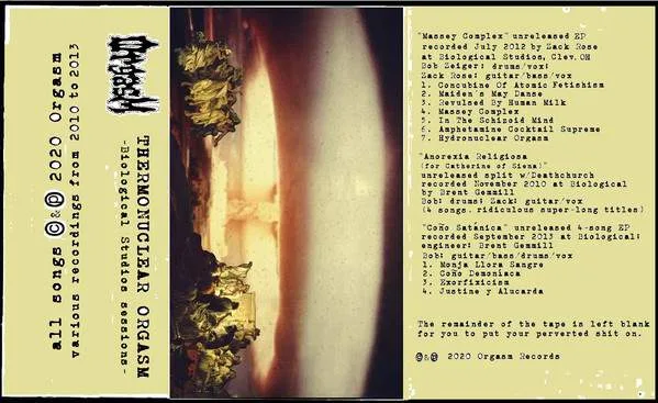 Thermonuclear Orgasm: Biological Studios Sessions cover