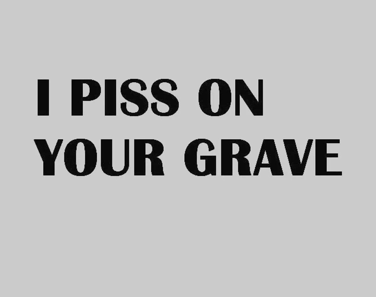 I Piss on Your Grave cover