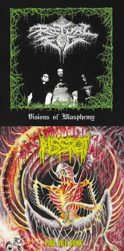 Visions of Blasphemy / Piss.Vile.Gunk. cover