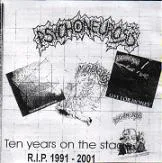 Ten Years on the Stage - R.I.P. 1991-2001 cover