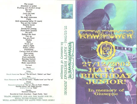 27/12/2003 Happy Birthday Junior! In Memory of Giuseppe cover