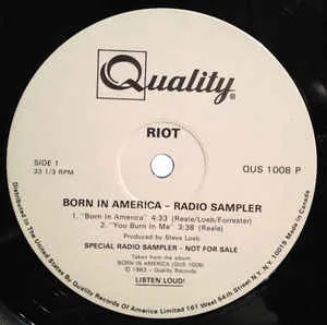 Born in America - Radio Sampler cover