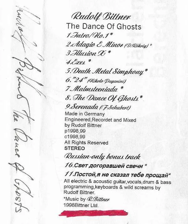 The Dance of Ghosts cover