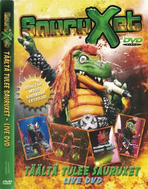 Täältä tulee Sauruxet Live DVD cover