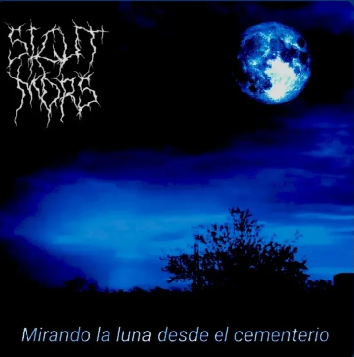 Mirando la luna desde el cementerio cover