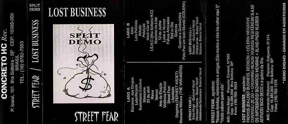 Street Fear / Lost Busine$$ cover