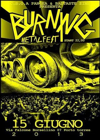 Live in Burning Metal cover