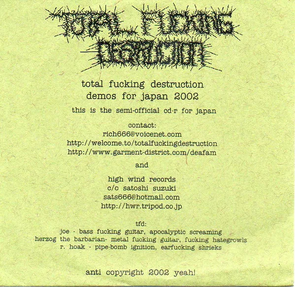 Demos for Japan 2002 cover