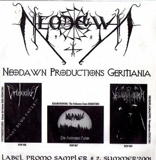 Neodawn Productions Germania - Label Promo Sampler #2, Summer 2001 cover