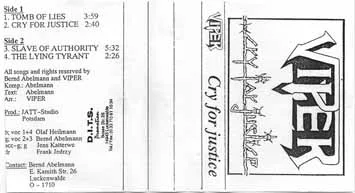 Cry for Justice cover